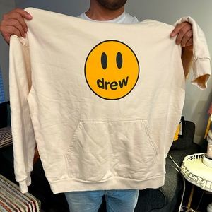 Drew House Oversized Mascot Hoodie - cream